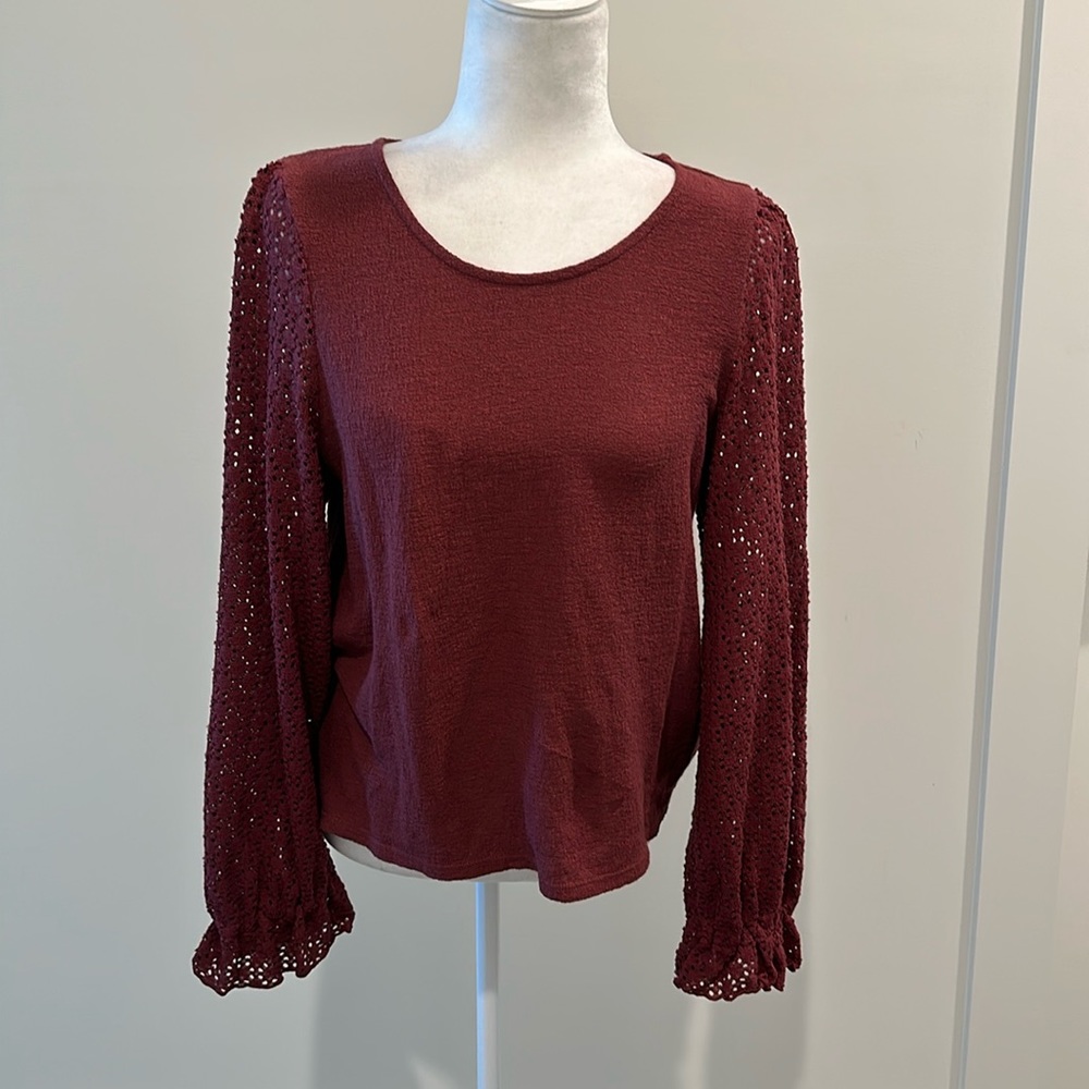 NWT Madewell Texture & Thread Top Sz M